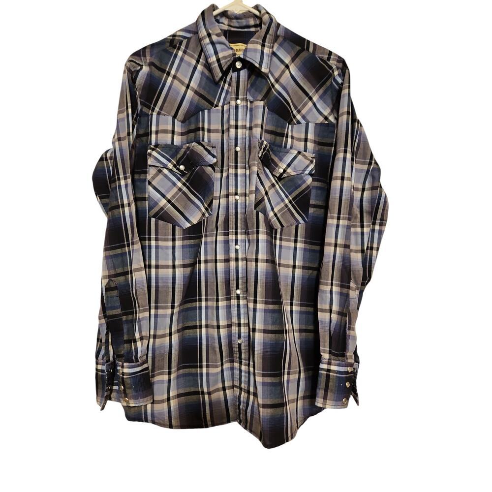 Bit and Bridle Long Sleeve Snap Button Country Shirt